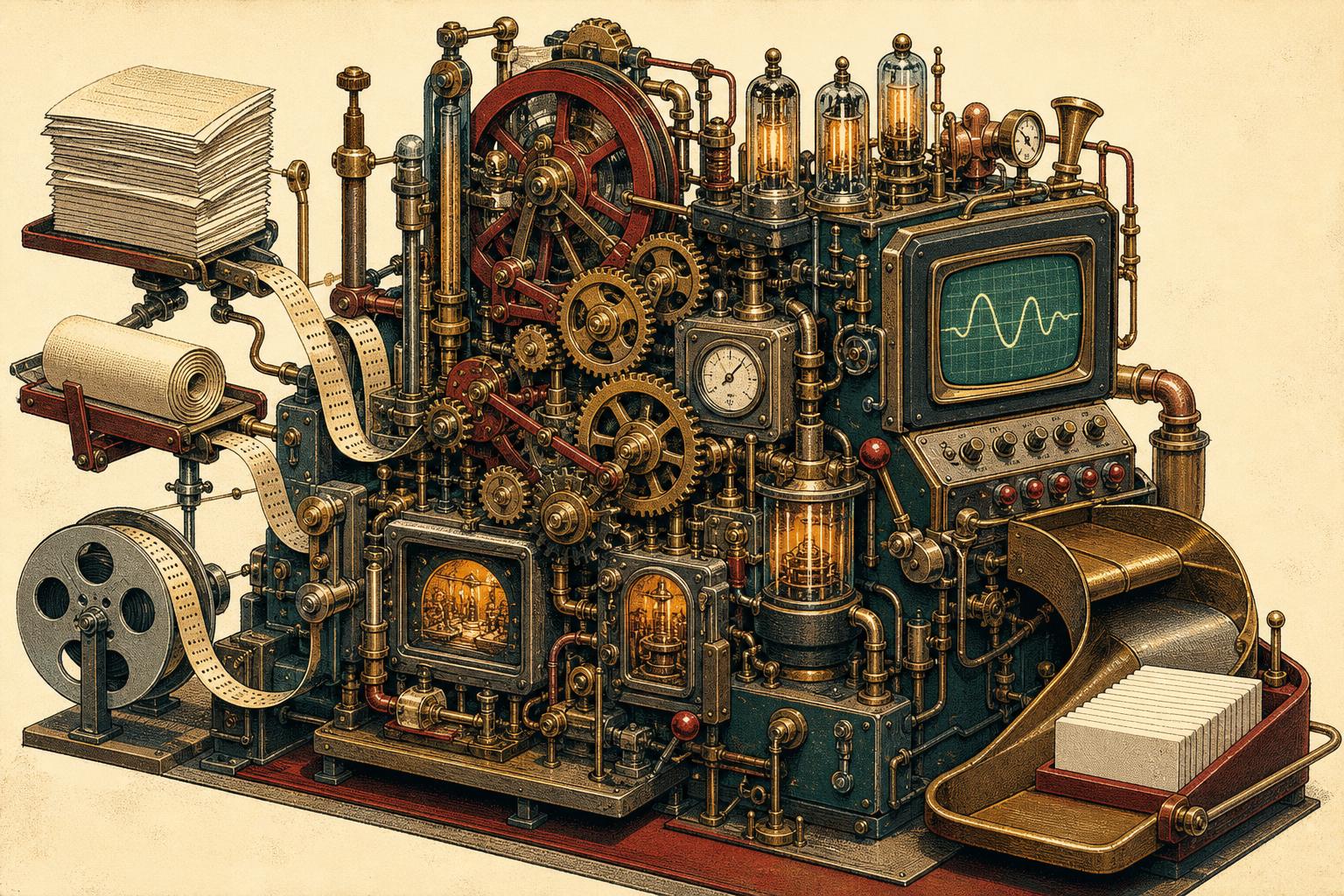Illustration of the Solutions Engine — The Solutions Engine, in repose.